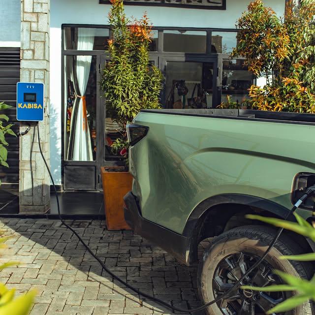 Kabisa home charger with electric pickup